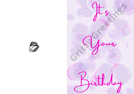 Bubbles Birthday Card
